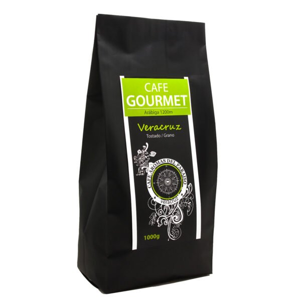 BOLSA DE CAFE EN GRANO GOURMET AROMAS DEL PARAISO KG IZQUIERDA